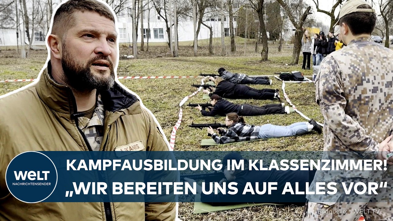 LANDESVERTEIDIGUNG LETTLAND: Kampfausbildung im Klassenzimmer – Schüler wappnen sich vor Russland