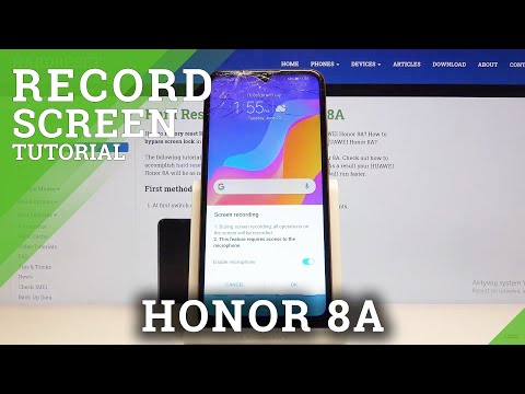 How to Record Screen in HUAWEI Honor 8A – Catch Screen Actions