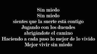 rossana sin miedo con letra