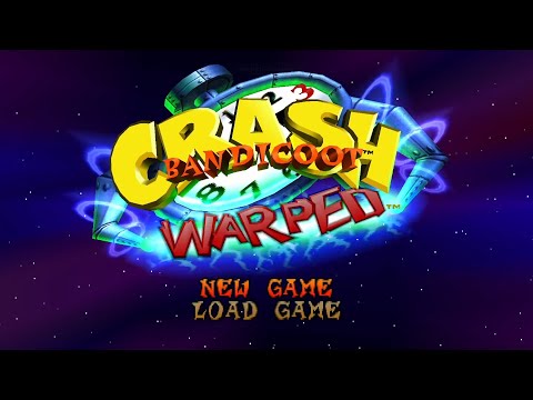 Crash Bandicoot: Warped - Title Screen