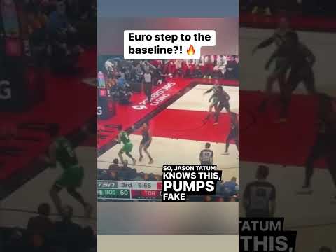“Euro step to the baseline?!” 🤯 #nba