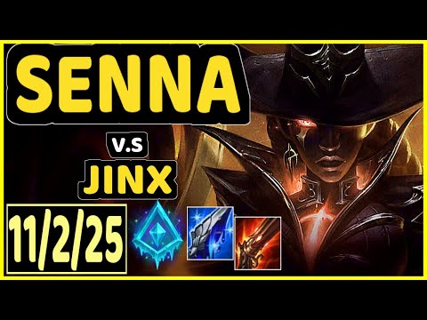 TITAN (SENNA) vs JINX - 11/2/25 KDA BOTTOM ADC CHALLENGER GAMEPLAY - BR