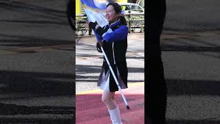 専修大学 カラーガード 建国記念の日 奉祝パレード