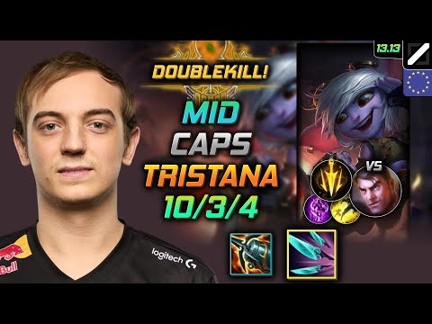 Tristana Mid Build Caps Navori Quickblades Lethal Tempo - LOL EUW Challenger Patch 13.13