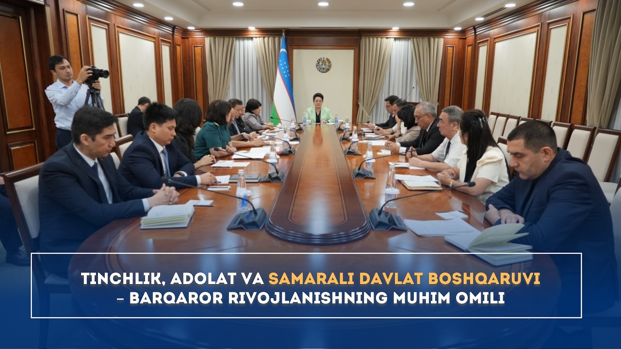 Tinchlik, adolat va samarali davlat boshqaruvi – barqaror rivojlanishning muhim omili