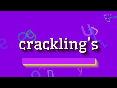 CRACKLING'S - HOW TO PRONOUNCE IT? #crackling's