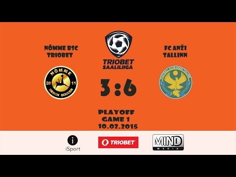Play-off | Nõmme BSC - FC Anži Tallinn 3:6 (0:3) | Estonian Futsal Saaliliiga 2014/2015