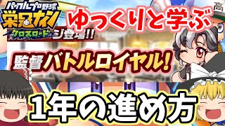 #栄冠クロス 監督バトルロイヤル 初心者/始めたての方向け 基本の進め方　 栄冠ナイン クロスロード