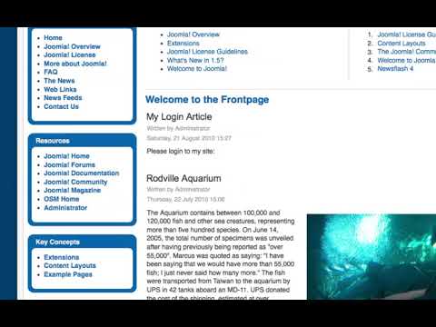 Joomla 1 5 Intermediate Lesson 19 Positioning Modules