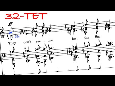 Red Dress - EXTREME microtonal transcription - Sarah Brand