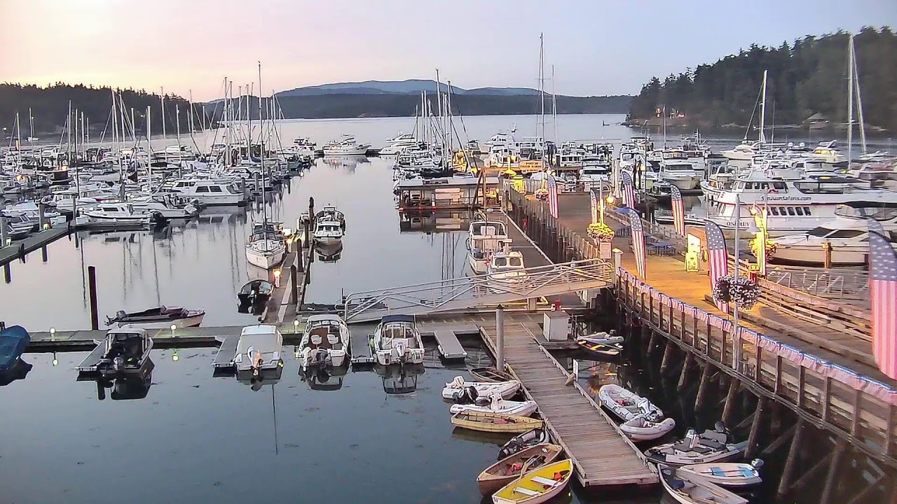 Live webcam view of Friday Harbor Marina