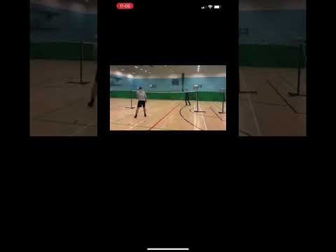 Hitting the shuttlecock twice