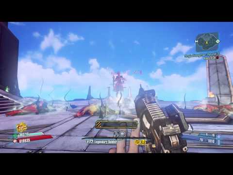 Borderlands 2 - Handsome Sorcerer vs Axton(Commando) UVHM Level 72 - Fast Kill