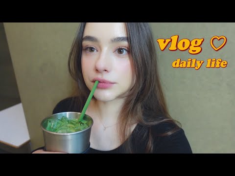 VLOG♡ a day in my life in Seoul / I got flowers from a fan! skincare clinic/ a present for my bestie