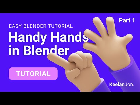 Easy Handy Hands - How to model hands in Blender - Blender Beginner Tutorial - Part 1