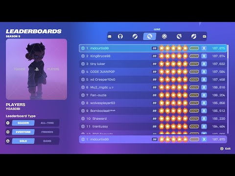 [Fortnite Festival S9] PLAYERS Expert Lead 100% FC 1st Place All Perfects