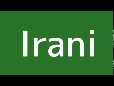 How to say Iranian in Spanish