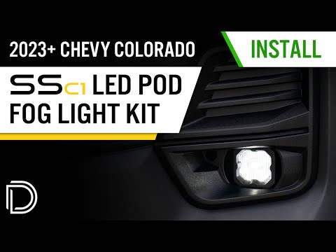 The BEST Fog Lights for Your 2023+ Chevy Colorado! SSC1 LED Fog Light Kit Install | Diode Dynamics
