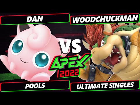 Apex 2022 - Dan (Jigglypuff) Vs. Woodchuckman (Bowser) SSBU Ultimate Tournament