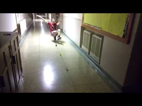 Premysl and Sinead Slalom skating