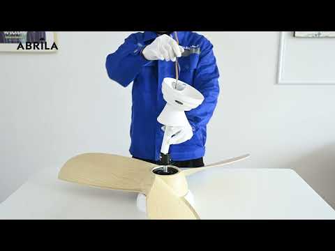 Vídeo de ATOMO Ventilador de Techo DC Blanco y Haya Fabrilamp