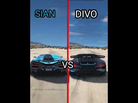 LAMBORGHINI SIAN VS BUGATTI DIVO||GTA 5 #short