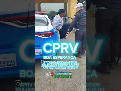 Policia militar prende mulher que trazia drogas e carregadores de fuzil do alemão para rio bonito Rj