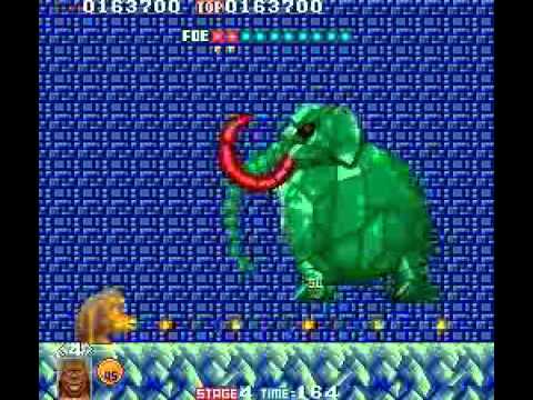 TOKI (Arcade) How To Defeat Level 4 Boss (Zorzamoth)