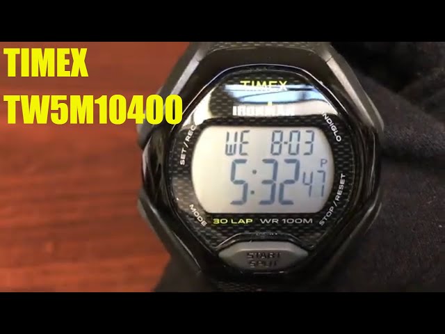 Vídeo relacionado con Timex Ironman Classic T5H591 - Orologio Digitale con cinturino in Resina nera, 38 mm