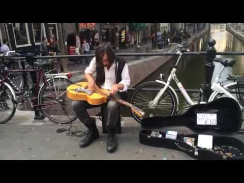 Jack Broadbent amazing busker in the Amsterdam Red Light district 1 2