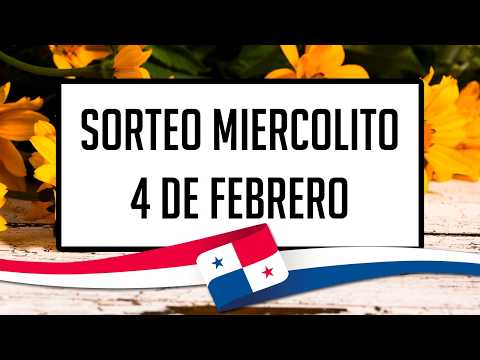Resultados Lotería de Panamá Miércoles 4 de Febrero de 2026 - Lotería nacional de Panamá de hoy