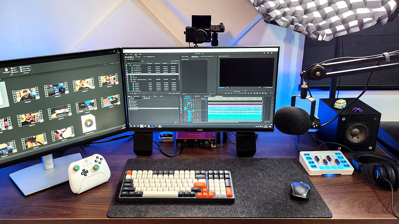 SETUP 2023 - Equipamentos de Vídeo, PC e Cenário de Gravação