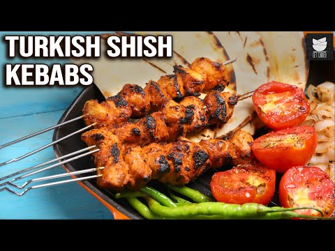 Turkish Style Shish Kebabs | Grilled Chicken Kebabs | Easy Recipe For Camp | Chef Varun