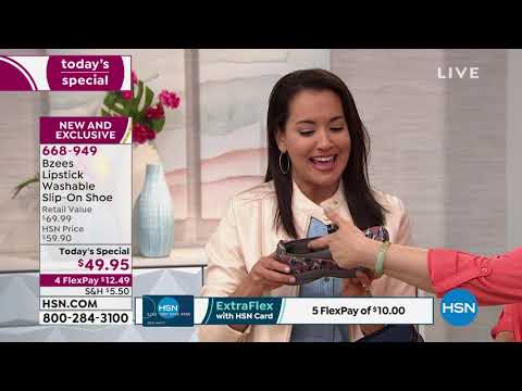 Bzees Lipstick Washable SlipOn Shoe