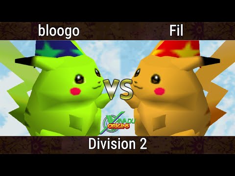 Xanadu Origins - bloogo (Pikachu) Vs. Fil (Pikachu) Smash Bros - SSB64