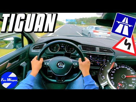 [2019] VW TIGUAN II 1.5 TSI  🚙💨😁 (150 HP) | POV Test Drive on German AUTOBAHN | 4 K |