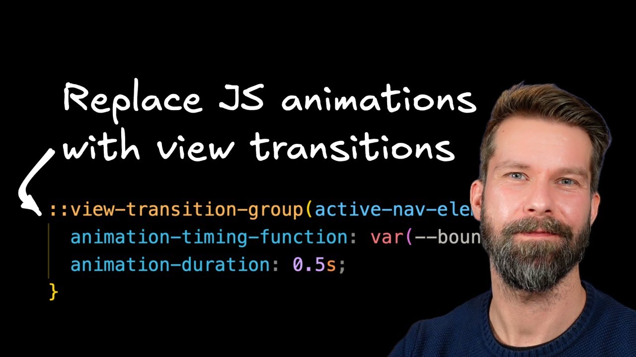 Replace your JavaScript Animation Library with View Transitions