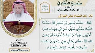 [383] حديث: أن رسول الله كان يصلي وهي بينه وبين القبلة [كتاب الصلاة - باب الصلاة على الفراش]