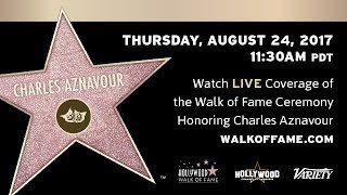 Charles Aznavour Star Ceremony