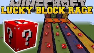 Minecraft: EXTREME RED LUCKY BLOCK RACE - Lucky Block Mod - Modded Mini-Game