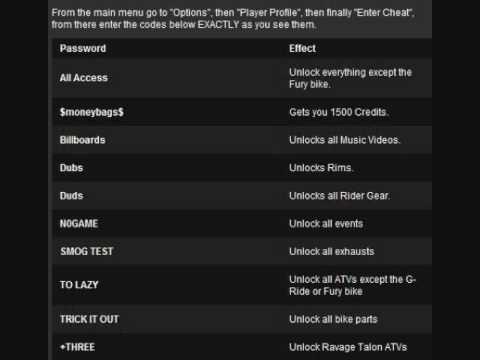 atv offroad fury blazin trails psp tricks