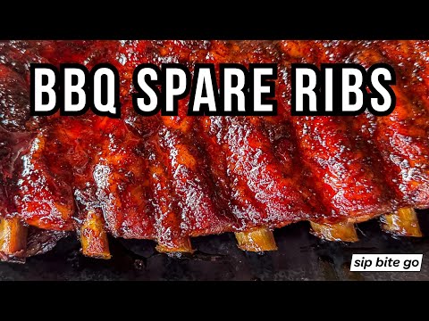 BBQ Smoked Spare Ribs with Mustard Binder