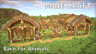 【Minecraft】家畜小屋の作り方(前編) | How to build a barn for animals(first part)【マイクラ建築】