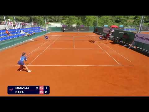 W75 Kursumlijska Banja Serbia Singles QF   Caty McNally Vs Irina Maria Bara