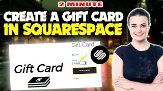 How to create a gift card in squarespace 2024 (Quick & Easy)