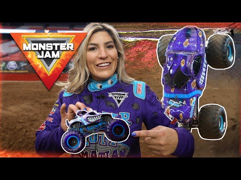 Monster Mutt Dalmatian Galaxy | Monster Jam Drivers Vs Toys - Action Toy Videos for Kids