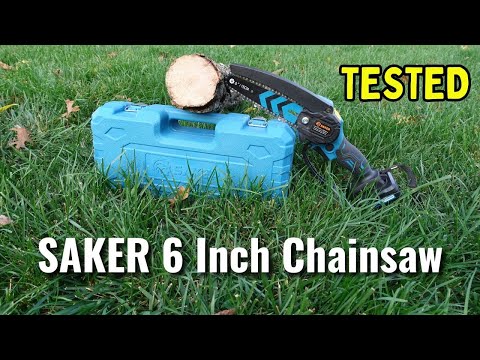 Saker 6 Inch Mini Electric Chainsaw - Unboxing & Review - ANY GOOD?