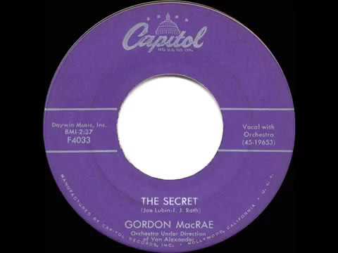 1958 HITS ARCHIVE  The Secret   Gordon MacRae