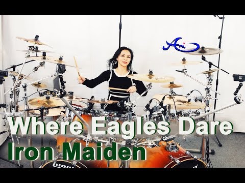 Iron Maiden - Where Eagles Dare drum cover by Ami Kim (#72) Video