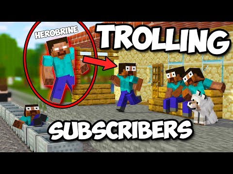 I Became Herobrine to Troll My Subscribers on my Public Minecraft SMP Server | 24/7 Minecraft SMP